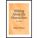 Cover image for WRITING ABOUT THE HUMANITIES